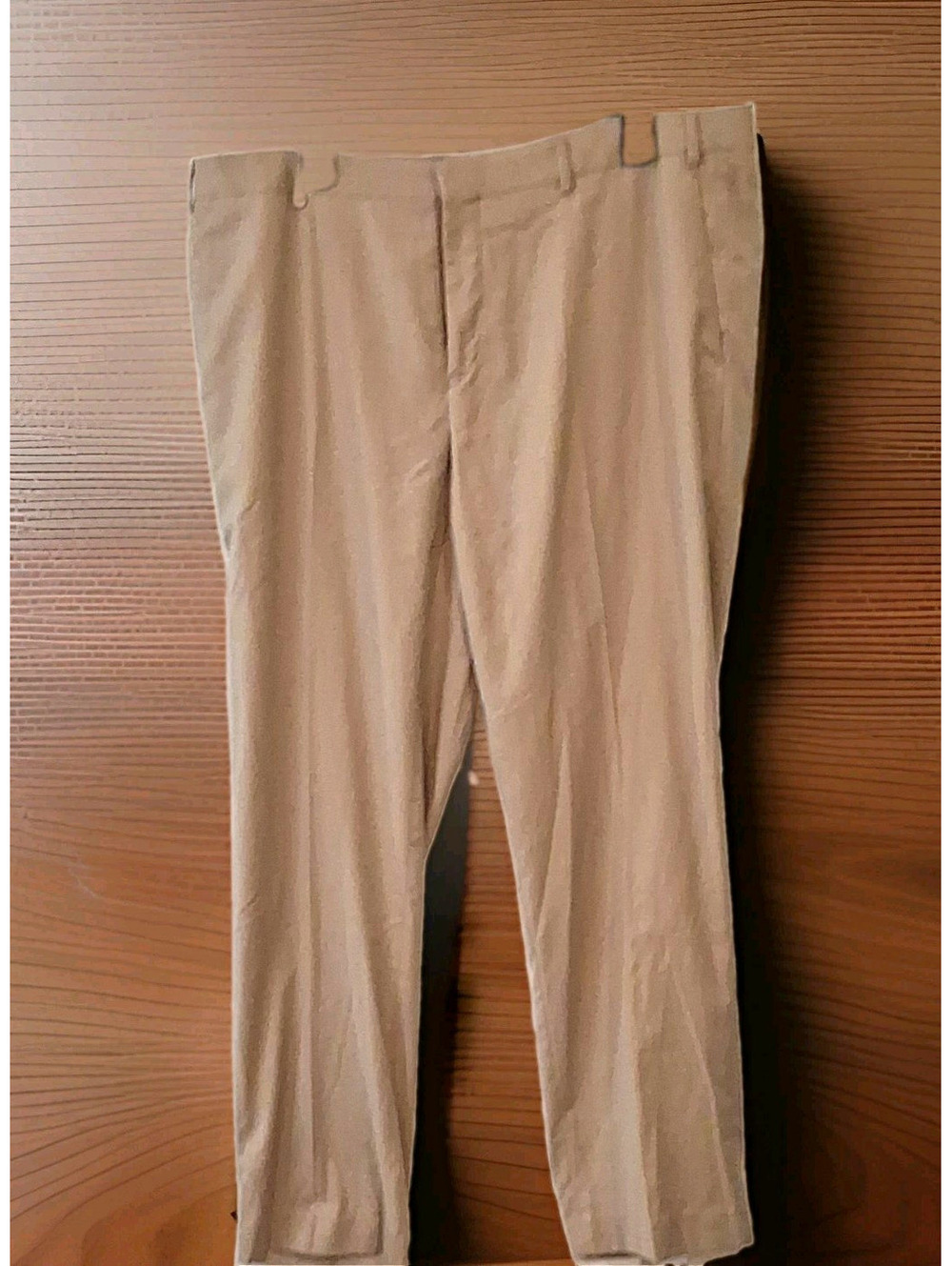Lauren Ralph Lauren Men's Beige Slim Fit Dress Pants Flat Front Stretch 38W